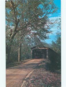 Unused Pre-1980 COVERED BRIDGE Carlton Georgia GA d3945