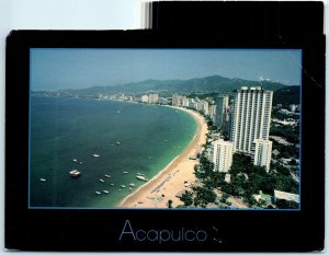 A view of the beach and hotels that line the Acapulco Bay - Acapulco, Mexico