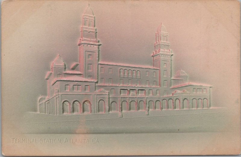 Postcard Railroad Terminal Station Atlanta GA