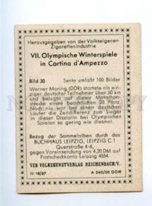 166996 VII Olympic WERNER MORING skier CIGARETTE card