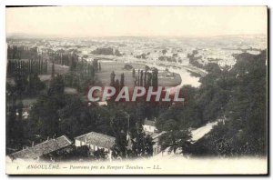 Postcard Old Angouleme taken Panorama du Rempart Beaulien