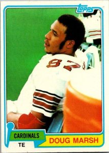 1981 Topps Football Card Doug Marsh St Louis Cardinals sk60134