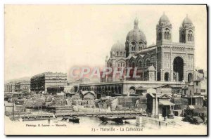 Old Postcard Marseille The Cathedral