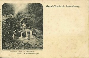 luxemburg, Cascades dans le Müllerthal dites Schîessendempel (1900s) Postcard