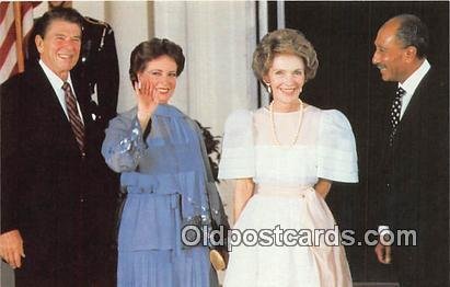 Egyptian President Anwar Sadat First Lady Nancy Reagan Unused 