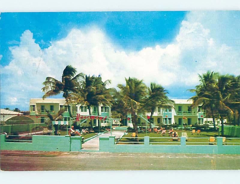 Pre-1980 APARTMENT MOTEL Hollywood Beach - Near Miami Florida FL c3196