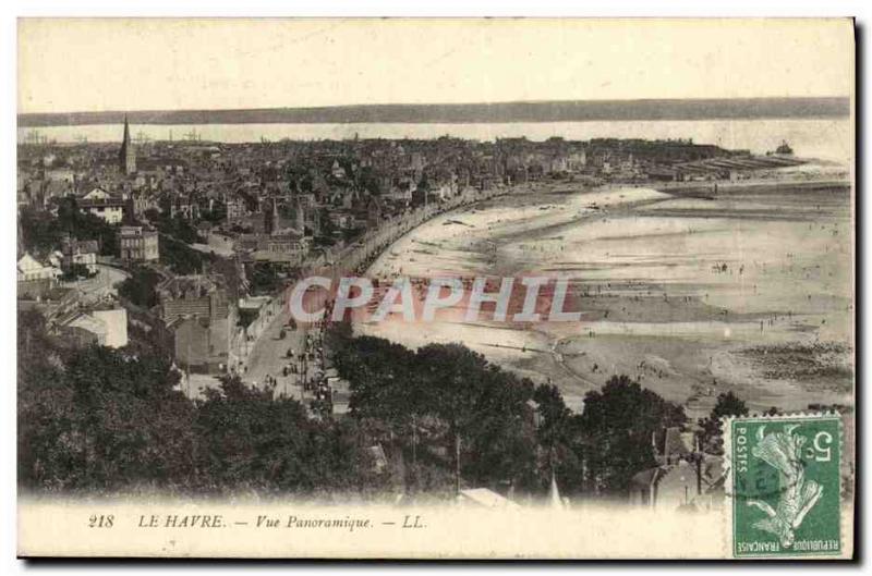 Old Postcard Le Havre Panoramic