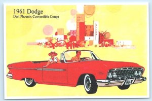 Automobile Advertising 1961 DODGE DART Phoenix Convertible 4x6 Modern Postcard