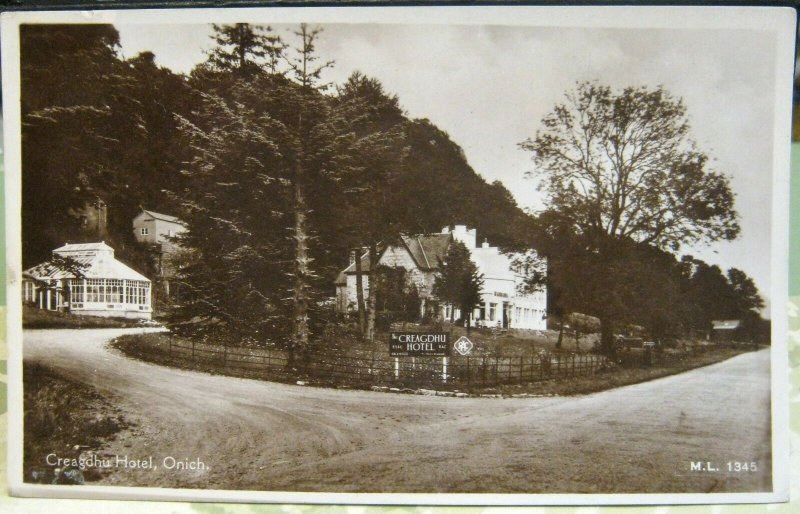 Scotland Creagdhu Hotel Onich - posted 1946