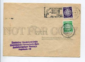 421627 EAST GERMANY GDR 1956 year sport gymnastics Rostock real posted COVER