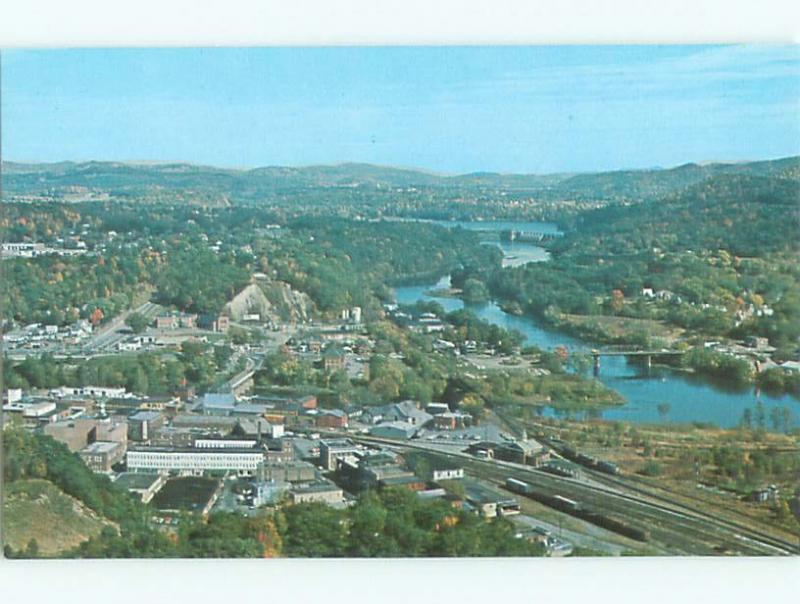 Unused Pre-1980 AERIAL VIEW OF TOWN White River Junction Vermont VT n2468-22