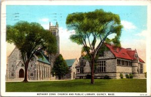 Massachusetts Quincy Bethany Congregational Church & Public Library 1931 Curteic