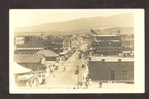 RPPC MEDFORD OREGON DOWNTOWN STREET SCENE 1911 STORES REAL PHOTO POSTCARD
