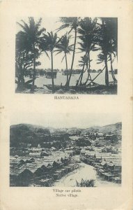 Oceania New Guinea Hanuabada native village on stilts 