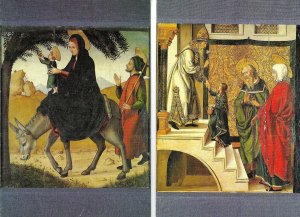 Scenes from the life of the Virgin, by Juan de Borgoña 2 modern Spanish PC