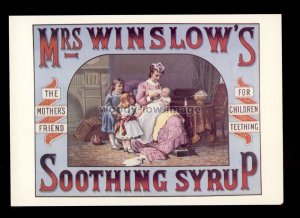 ad4083 - Mrs Winslow's Soothing Syrup for Teething Baby - Modern Advert postcard 