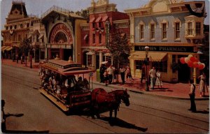 Disneyland Main Street The Upjohn Pharmacy & Horse Drawn Trolley