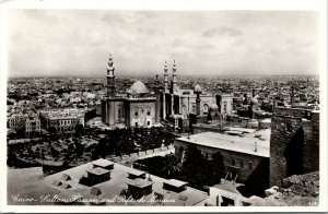 Vtg Sultan Hassan Rifaieh Mosques Cairo Egypt Africa RPPC Real Photo Postcard