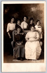 K44/ Akron Ohio RPPC Postcard c10 Miller Rubber Co Factory Women Workers305