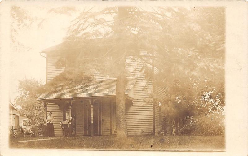 F2/ Birmingham Erie County Ohio RPPC Postcard c1910 Enne House 6