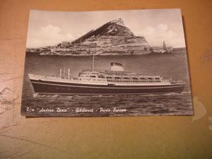 ANDREA DORIA CJIBILTERRA PUNTA EUROPA POSTCARD