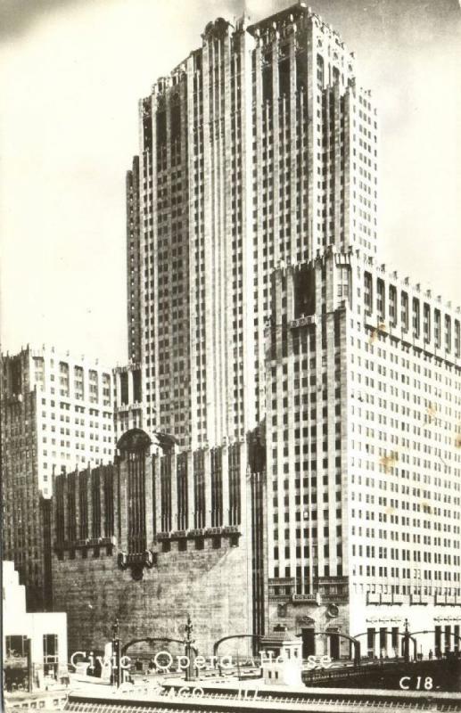 Chicago, Ill., Civic Opera House (1940s) RPPC