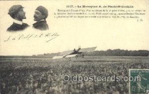 Le Monoplan A. de Pischoff-Kochlin Early Air Airplane Unused light tab marks ...