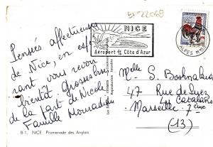 BF22069 nice promenade des anglais car  france  front/back image