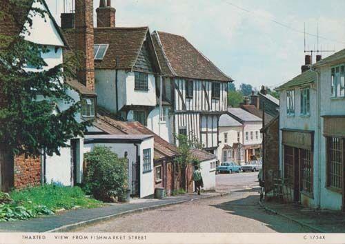 Thaxted Village From Fishmarket Street Stunning Essex Photo Postcard