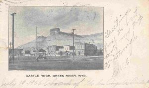 Castle Rock Green River Wyoming 1906 postcard