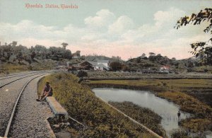 Khandala Satara India Train Station Scenic View Vintage Postcard AA53655