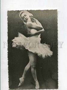 3140552 ULANOVA Russia BALLET Star DANCER Old PHOTO Swan Lake