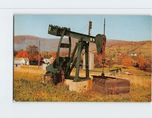 Postcard Pumping Jack, in the beautiful Seneca Highlands, Pennsylvania