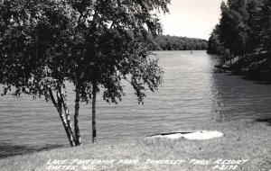 Vintage Postcard Real Photo 1951 Lake Gamma Somerset Park Resort Chetek WI RPPC