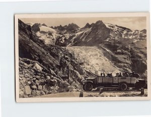 Postcard Grimselstrasse Alpenposten Switzerland