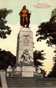 New York Plattsburgh Samuel De Champlain Monument