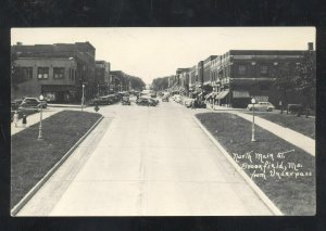 RPPC BROOKFIELD MISSOURI DOWNTOWN MAIN STREET CARS REAL PHOTO POSTCARD