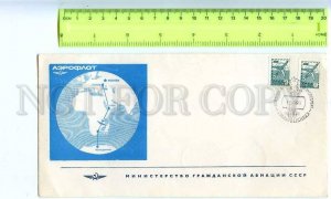 230092 USSR 1980 Antarctic Station MOLODEZHNAYA AEROFLOT ADVERTISING old 