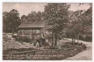 Old Water Mill Westbrook Connecticut 1910c postcard