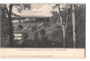 Springfield Massachusetts MA Postcard 1901-1907 View of CT River MT Tom