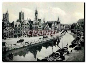 Postcard Modern Ghent Quai aux Merbes