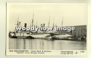 pp1702 - Castle Liners at Southampton - Pamlin postcard