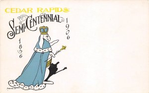 Cedar Rapids Iowa Semi Centennial 1856-1906, Royal Rabbit, Postcard U17159