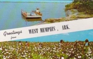 Greetings From West Memphis Arkansas With Car Ferry