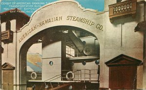 1915 Postcard PPIE San Francisco Exhibit American-Hawaiian Steamship Co.