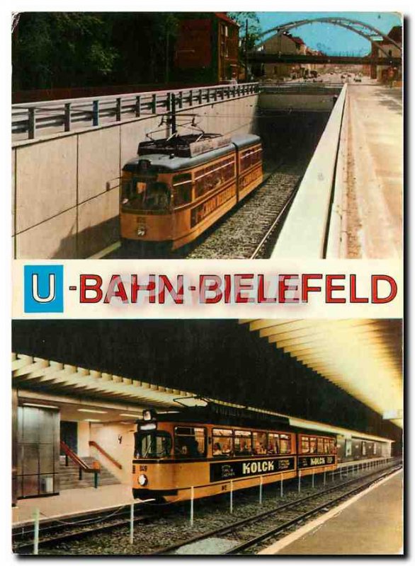 Postcard Modern Bahn Bielefeld Germany