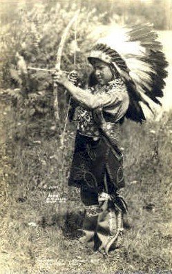 Menominee Indian Boy at Rainbow Falls, Antigo Wisconsin, USA Real Photo India...