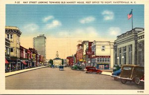 North Carolina Fayetteville Hay Street Looking Towards Old Market House