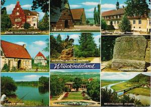 Germany Multiview Spenge Werburg Enger Lohne Vlotho Wittekindstein Postcard D58