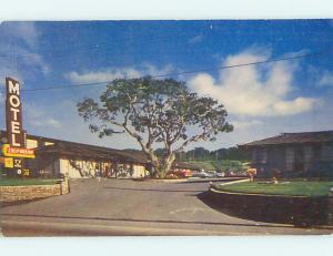 Unused 1950's OLD CARS & CALIFORNIAN MOTEL Monterey California CA s6181